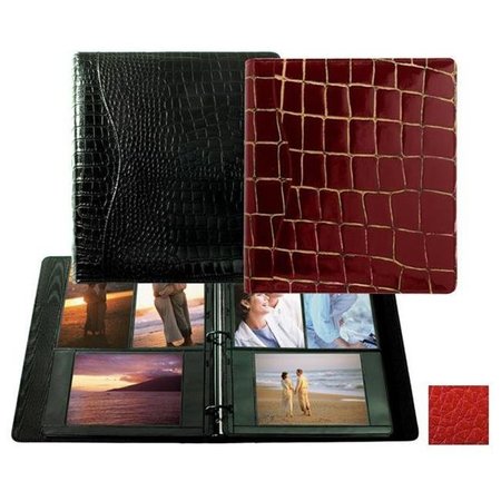 RAIKA Raika RO 161 RED 8.5in. x 11in. Three Ring Binder Photo Album - Red RO 161 RED